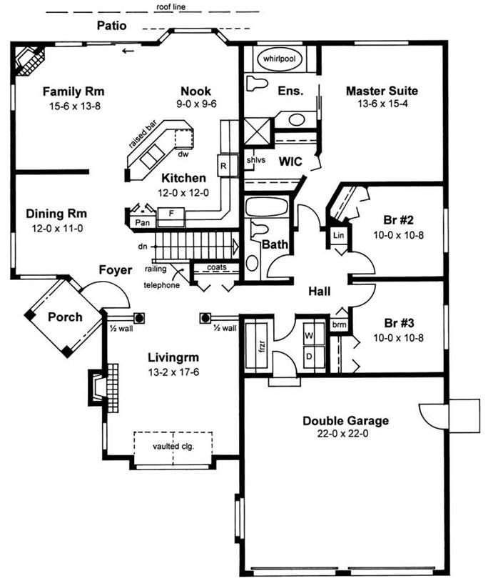 Mediterranean House Plans - Home Design WP-2025 # 13107