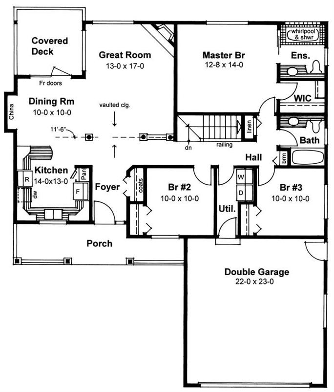 Craftsman, Traditional House Plans - Home Design WP-3002 # 13111