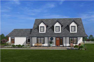 3-Bedroom, 2061 Sq Ft Modern Farmhouse House Plan - 177-1031 - Front Exterior