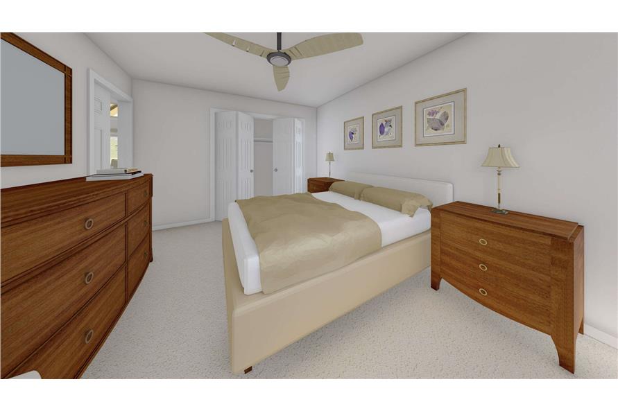Bedroom of this 2-Bedroom,1252 Sq Ft Plan -177-1067