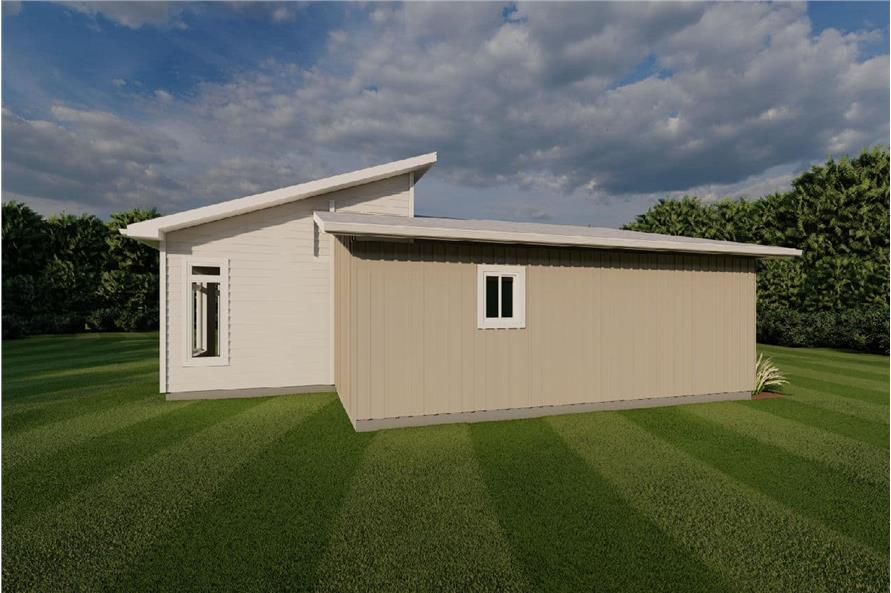 Left Side View of this 2-Bedroom,1144 Sq Ft Plan -177-1070