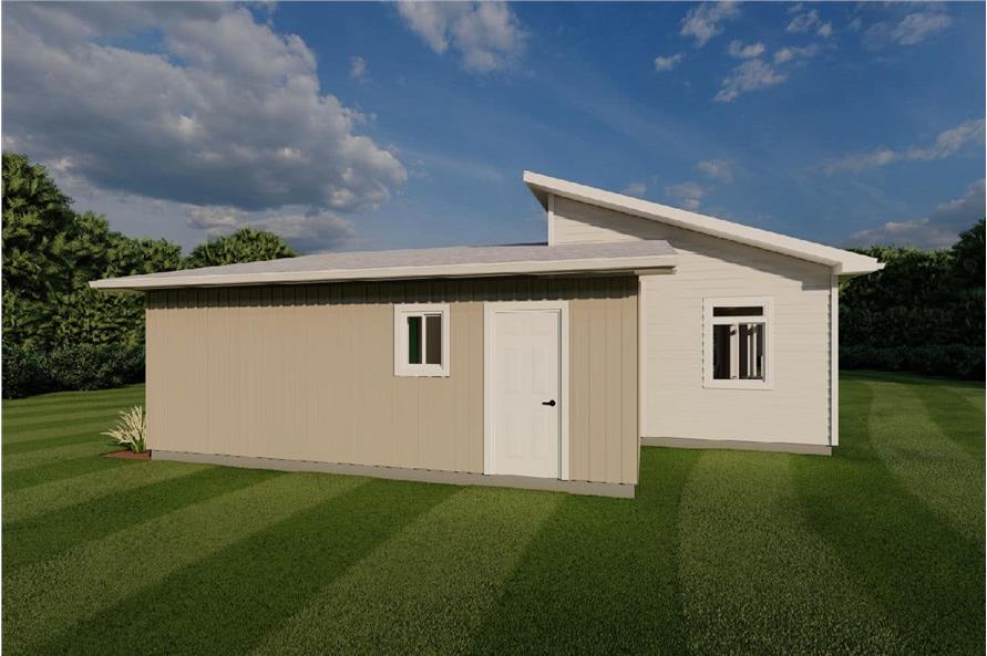 Right Side View of this 2-Bedroom,1144 Sq Ft Plan -177-1070