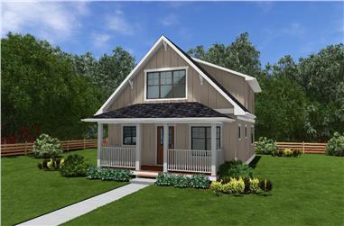 2-Bedroom, 1124 Sq Ft Country House Plan - 177-1074 - Front Exterior