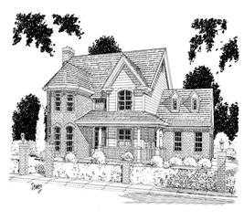 Country, European House Plans - Home Design Goldendale # 5381