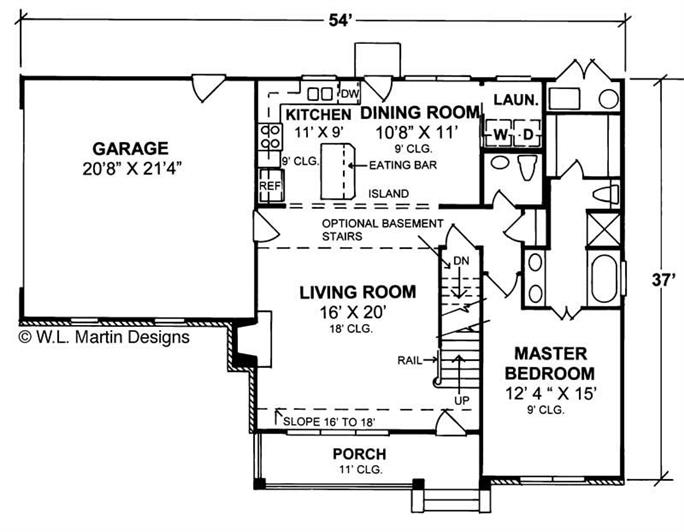 Traditional Small House Plan - 4 Bed, 2.5 Bath, 1671 Sq Ft - #178-1070