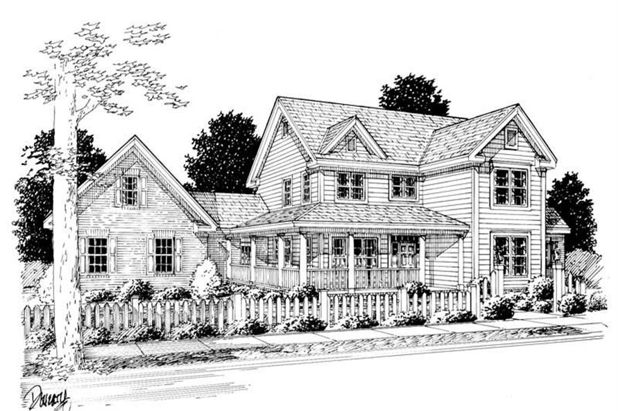 Front View of this 3-Bedroom, 2382 Sq Ft Plan - 178-1082