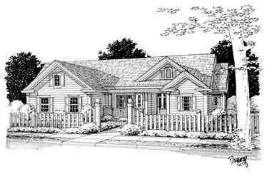 4-Bedroom, 1844 Sq Ft Ranch House Plan - 178-1114 - Front Exterior