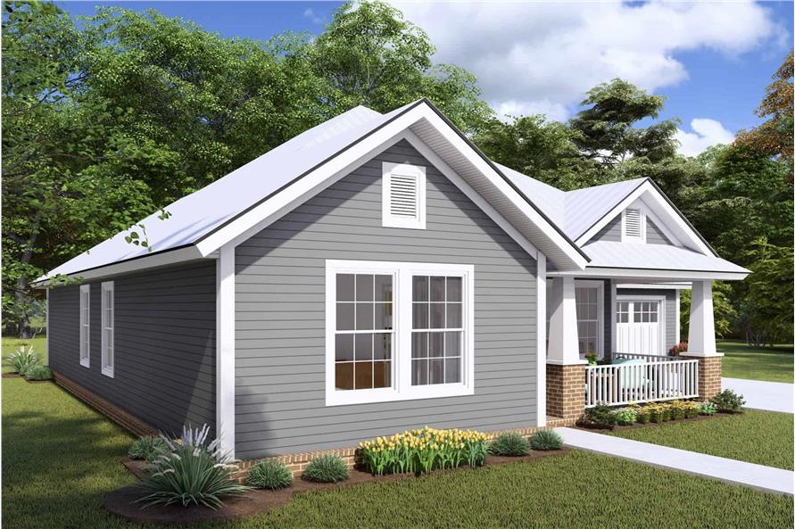 Left Side View of this 3-Bedroom,1271 Sq Ft Plan -178-1145