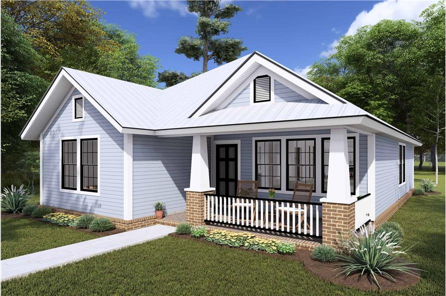 Right Side View of this 3-Bedroom,1271 Sq Ft Plan -178-1146