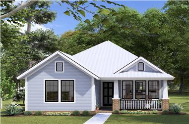 3-Bedroom, 1271 Sq Ft Bungalow House Plan - 178-1146 - Front Exterior