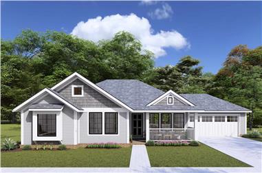 4-Bedroom, 1481 Sq Ft Country House Plan - 178-1149 - Front Exterior