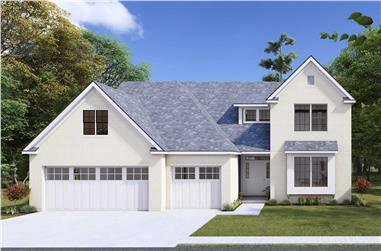 3-Bedroom, 2171 Sq Ft Cape Cod Home Plan - 178-1172 - Main Exterior