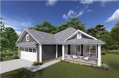 3-Bedroom, 1598 Sq Ft Cottage House Plan - 178-1231 - Front Exterior