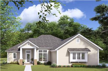 3-Bedroom, 1679 Sq Ft Craftsman Home Plan - 178-1275 - Main Exterior