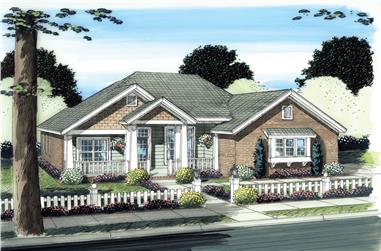 4-Bedroom, 1890 Sq Ft Traditional Home Plan - 178-1276 - Main Exterior