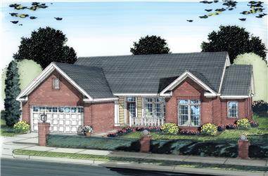 3-Bedroom, 1667 Sq Ft Traditional Home Plan - 178-1279 - Main Exterior