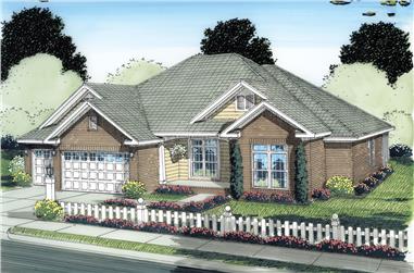 3-Bedroom, 1975 Sq Ft Ranch Home Plan - 178-1280 - Main Exterior