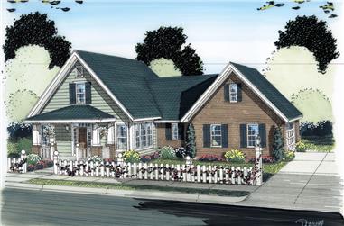 3-Bedroom, 1497 Sq Ft Traditional House Plan - 178-1285 - Front Exterior