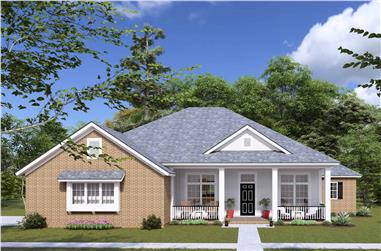 4-Bedroom, 1884 Sq Ft Country House Plan - 178-1300 - Front Exterior