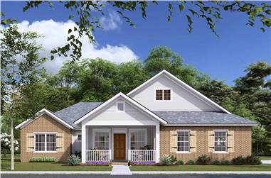 3-Bedroom, 1431 Sq Ft Ranch Home Plan - 178-1313 - Main Exterior