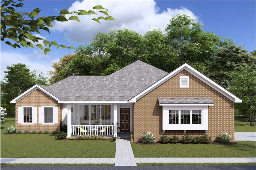 4-Bedroom, 1682 Sq Ft Ranch Home Plan - 178-1314 - Main Exterior