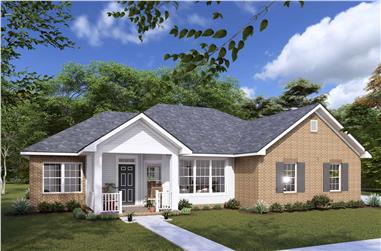 3-Bedroom, 1472 Sq Ft Traditional House Plan - 178-1316 - Front Exterior