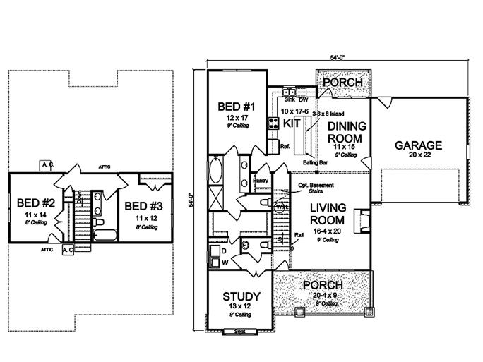 Craftsman House Plan #178-1329: 3 Bedrm, 1986 Sq Ft Home ...