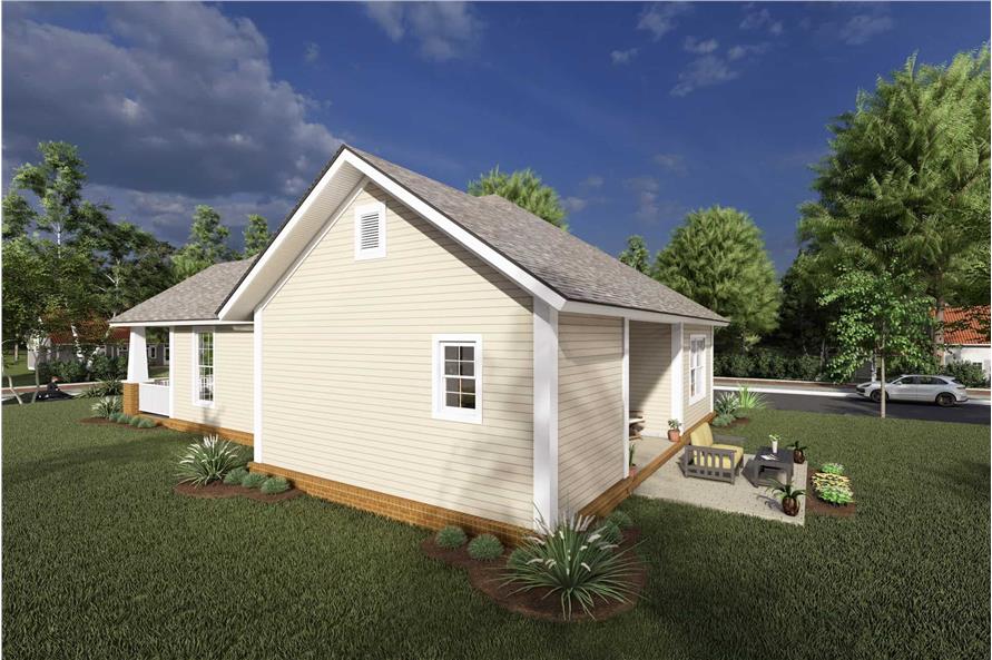 2 Bedrm, 1147 Sq Ft Cottage House Plan #178-1338