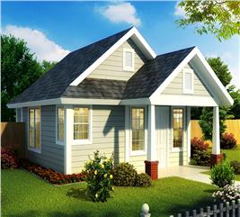 Cape Cod Home Plan - 2 Bedrms, 2 Baths, 1274 Sq Ft - #178-1204