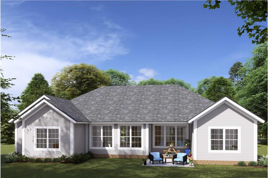 Rear View of this 5-Bedroom,1831 Sq Ft Plan -178-1350