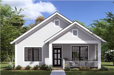 3-Bedroom, 1397 Sq Ft Craftsman House Plan - 178-1355 - Front Exterior