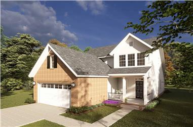 3-Bedroom, 1549 Sq Ft Craftsman House Plan - 178-1361 - Front Exterior