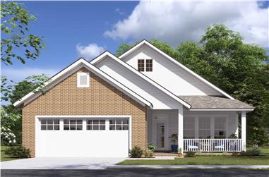 3-Bedroom, 1780 Sq Ft Craftsman House Plan - 178-1364 - Front Exterior