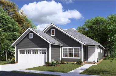 3-Bedroom, 1545 Sq Ft Craftsman Home Plan - 178-1365 - Main Exterior