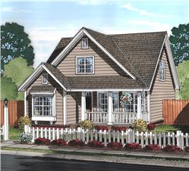 3 Bedrm, 1597 Sq Ft Cottage House Plan #178-1370