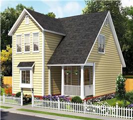 Farmhouse Home - 3 Bedrms, 3.5 Baths - 1661 Sq Ft - Plan #193-1005