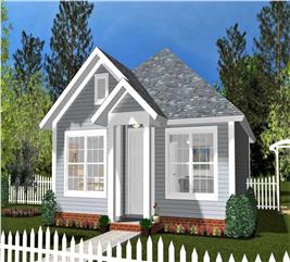 Tiny Cottage Floor Plan - 2 Bedrms, 1 Baths - 788 Sq Ft - #178-1402