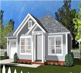 Small Cottage Home Plan - 2 Bedrms, 1 Baths - 788 Sq Ft - #178-1401