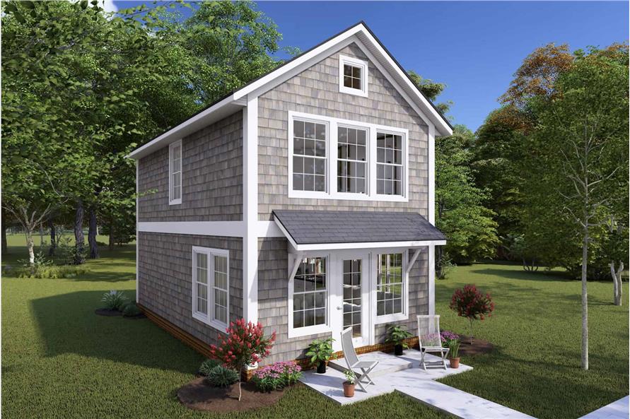 Left Side View of this 2-Bedroom,896 Sq Ft Plan -178-1424