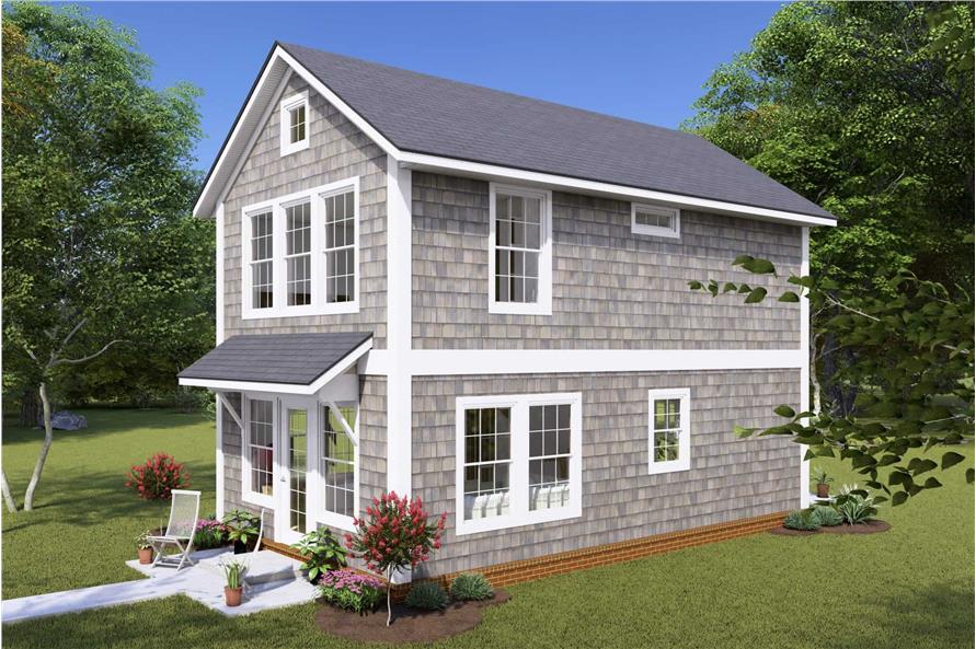 Right Side View of this 2-Bedroom,896 Sq Ft Plan -178-1424