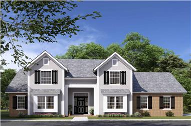 Cottage Floor Plan - 3 Bedrms, 2.5 Baths - 2060 Sq Ft - #178-1431