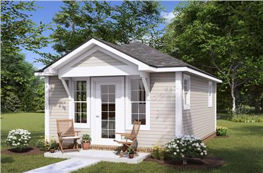 Cottage House Plan - 1 Bedrms, 1 Baths - 292 Sq Ft - #178-1434