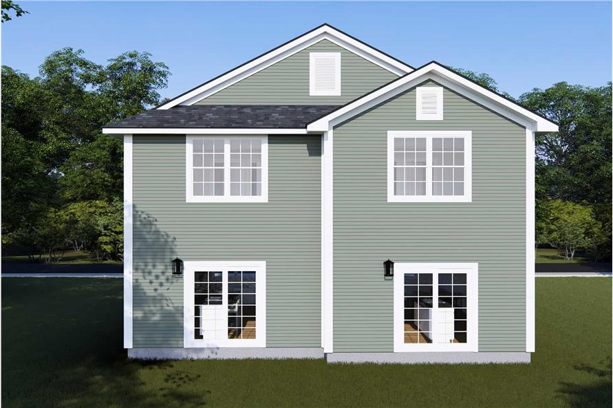 Rear View of this 2-Bedroom,2240 Sq Ft Plan -178-1442