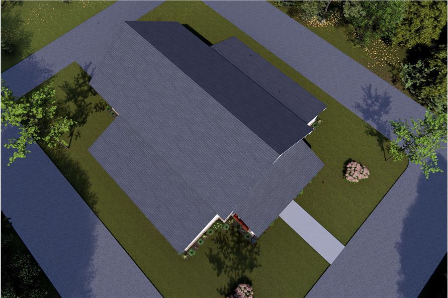 Aerial View of this 4-Bedroom,2228 Sq Ft Plan -178-1446