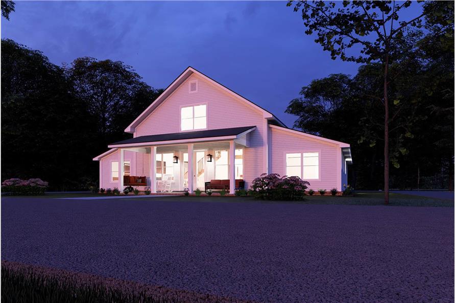 Home at Night of this 4-Bedroom,2228 Sq Ft Plan -178-1446