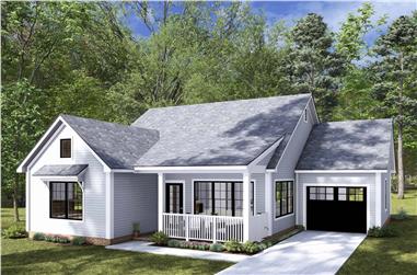 Cottage Floor Plan - 2 Bedrms, 2 Baths - 1210 Sq Ft - #178-1451