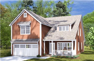 4-Bedroom, 2400 Sq Ft Cottage Home Plan - 178-1456 - Main Exterior