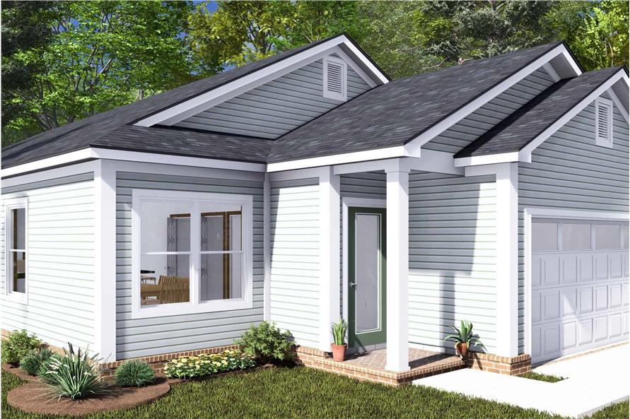 Front View of this 3-Bedroom,1546 Sq Ft Plan -178-1457