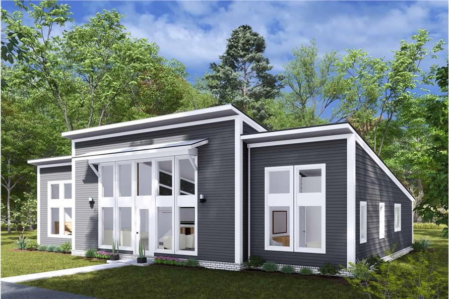 Front View of this 3-Bedroom,1695 Sq Ft Plan -178-1458