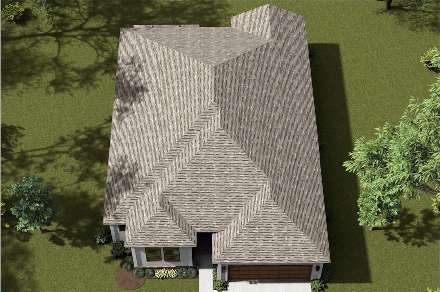 Aerial View of this 4-Bedroom,1592 Sq Ft Plan -178-1470